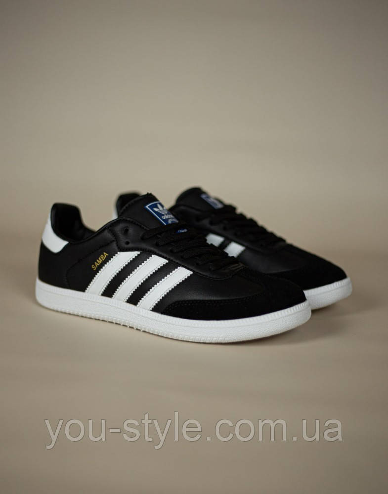 Чоловічі кросівки Adidas Samba Black White