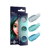 Набор глиттеров для макияжа Colour Intense Mavka "Магия кристаллов", 3 цвета
