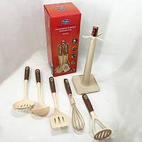 Кухонне приладдя з тефлоновим покриттям Magio MG-1124, Набір кухонних інструментів силіконових приладдя VZ-88