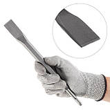 Зубило плоске SDS-PLUS 25 мм 280 * 17 мм SD-0412 INTERTOOL, фото 2