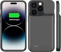 Акумуляторний чохол JUBOTY (Black) для iPhone 14Plus/14 Pro Max/12 Pro Max/13 Pro Max 6,7 дюйма, 8500 мАг