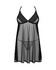 Пеньюар і трусики Obsessive Latinesa babydoll & thong XS/S, фото 3