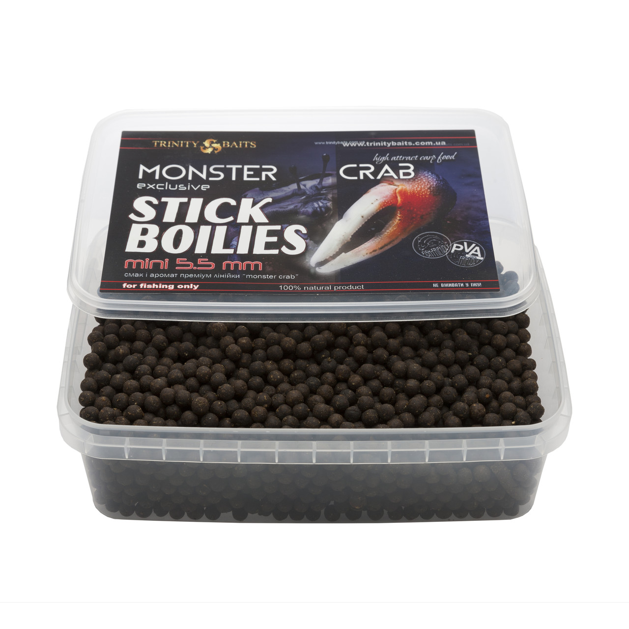 Стік-міні бойли Trinity Baits 5,5 мм MONSTER CRAB 500г, фото 1