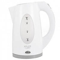 Электрический чайник 1.8 л Adler AD 1208 белый UP, код: 7724548