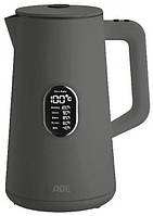 Чайник с настройкой температуры ADE 1.5 л серый KG 2100-3 UP, код: 7719790