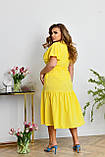 Жіноча літня сукня міді довжини Тканина софт Розміри 50-52,54-56,58-60,62-64, фото 5