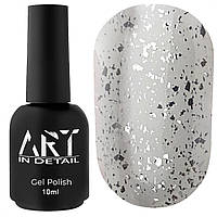 ART Top Shine Silver - топ для гель-лаку з дрібними сріблястими пластівцями