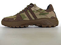 Кросівки шкіряні літні тактичні мультикам, взуття для військових KROK, 42 розмір