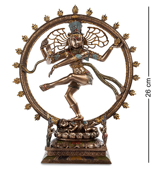 Статуетка Veronese Шива 26х22х7 см 1903782 полістоун покритий бронзою, фото 1