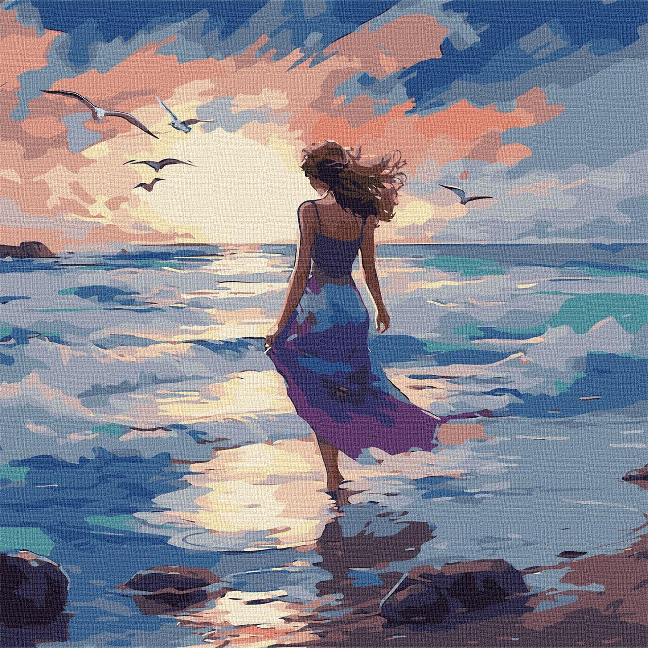 Картина за номерами 40х40 см "Прекрасна стихія" ТМ Ідейка ©art_selena_ua (KHO8418)