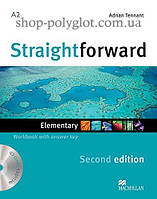 Рабочая тетрадь Straightforward Second Edition Elementary Workbook with key and Audio-CD