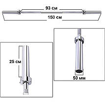Гриф для штанги олимпийский прямой стальной гриф Newt Olimpic 1500 мм 50 мм вес 9 кг нагрузка 250 кг, фото 4