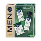 Nivea, Men Hemp Sensation, набор, бальзам после бритья, 100 мл + пена для бритья, 200 мл + увлажняющий крем,