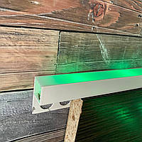 Алюмінієвий профіль LED врізний для плитки та гіпсокартону "Pina colada" LED 35*15 білий матовий 3,0 м