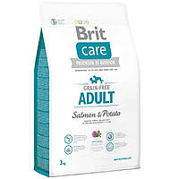 Сухой корм для собак весом до 25 кг Брит Brit Care GF Adult Salmon & Potato 3 кг