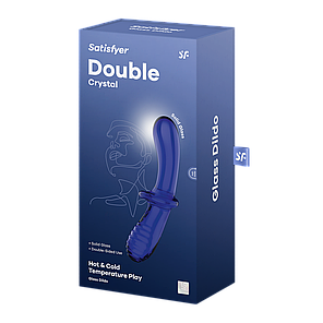 Фалоніматор Satisfyer Double Crystal Light Blue, фото 4