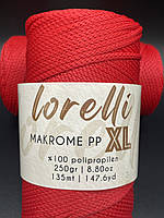 Makrome PP XL Lorelli(3мм)-100 червоний