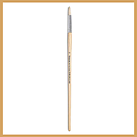 Кисточка щетина круглая Tintoretto №4 длинная ручка Италия Кисть художественная линейная Кистей для акрила