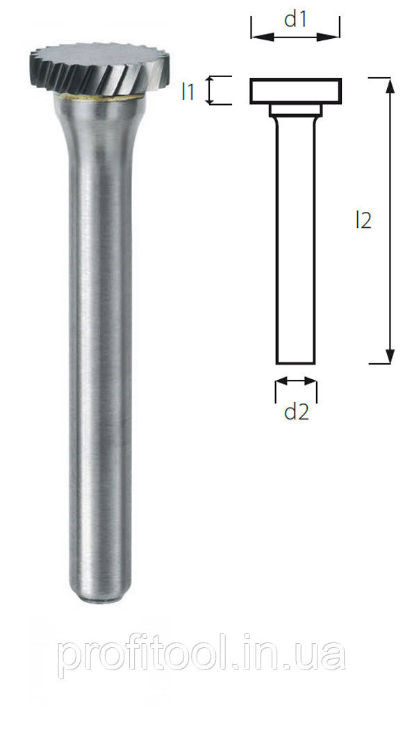 Борфреза дискова PROFITOOL - 25х5,5х50х6 мм (RA25056-2), фото 1