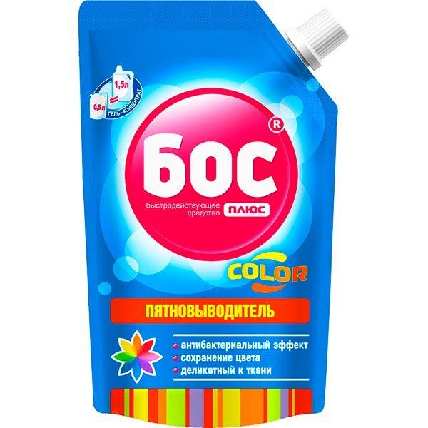 Засіб для виведення плям кисневий для кольорових тканин БОС плюс Color 500г (4823015909160)