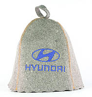 Банная шапка Luxyart Hyundai натуральный войлок серый (LA-981) NB, код: 7757334