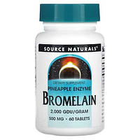 Source Naturals Bromelain 500 mg 60 таблеток EXP