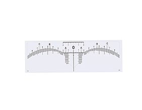 Лінійка для брів самоклеюча одноразова для перманентного макіяжу біла