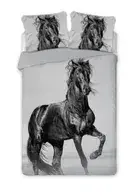 Бязь, Black Horse, комплект постельного белья из 3 предметов, 160х200 см (6985963)
