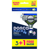 Бритва Dorco Pace 4 Pro для чоловіків 4 леза 4 шт. (8801038598239)