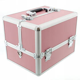 Косметичка, валіза для косметики рожева