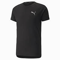 Футболка спортивна чоловіча Puma Evostripe Tee 847394 01 (чорна, віскоза 35%, тренувальна, бренд пума)