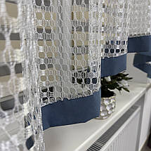 Тюль в дитячу, спальню на кухню №460 блакитний, фото 2