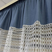 Тюль в дитячу, спальню на кухню №460 блакитний, фото 3