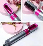 Фен стайлер з функціями надання об'єму, випрямлення, укладання 5в1 HAIR BRUSH Styler + кейс, фото 10