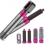 Фен стайлер з функціями надання об'єму, випрямлення, укладання 5в1 HAIR BRUSH Styler + кейс, фото 11