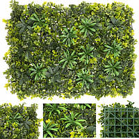 Штучний зелений настінний килимок панельні рослини