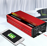 Перетворювач 5000w (Рабочевий 2200W) 12 на 220 вольтів, Інвертори живлення перетворювачі напруги для дому, фото 3
