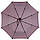 Механічна компактна парасоля в горошок від фірми SL, бордовий, 035013-2, фото 5