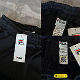 Чоловічі спортивні штани Fila M1864 чорні, фото 3