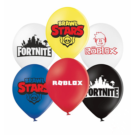 Повітряні кульки з написами Ігри мікс | Поштучно, фото 1