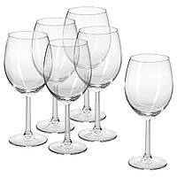 Бокал для вина, бесцветное стекло, 6 шт, 440 мл IKEA SVALKA 004.730.23