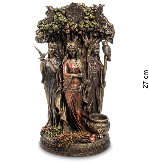 Статуетка Veronese Триєдина Богиня - Діва, Мати та Стара 27х13х15 см 1904784 полістоун