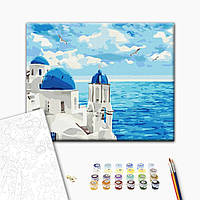 Картина по номерам "Облака Санторини", "BS29448", 40x50 см
