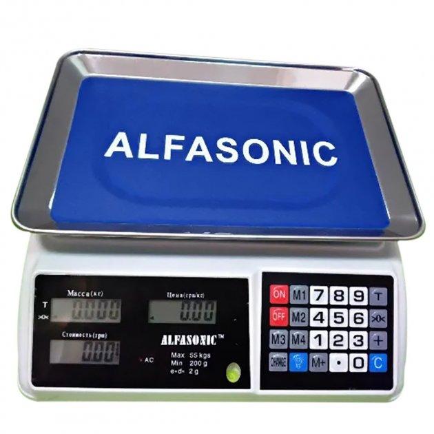 Весы торговые Alfasonik TS-P6416 до 50 кг Кнопки пластик ave - фото 3 - id-p2177703796