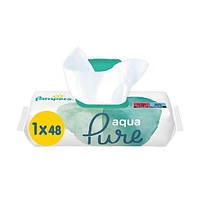Детские влажные салфетки для чувствительной кожи 0+ Pampers Aqua Pure, 48 шт