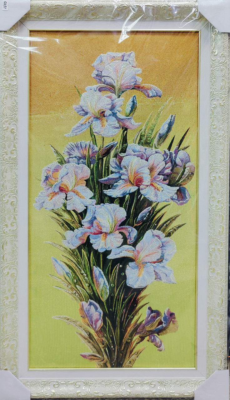 Картина гобелен "Іриси" 80*40см 2702.044
