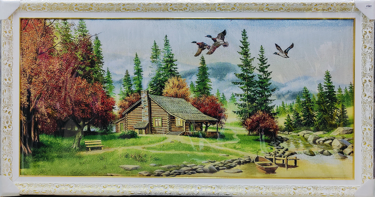 Картина гобелен "Хатина мисливця" 120*60см 2702.029, фото 1