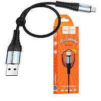 Кабель HOCO X38 USB to Type C 0,25м black data