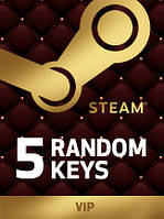 Random VIP 5 Keys для ПК (Ключ активації Steam) регіон Весь світ