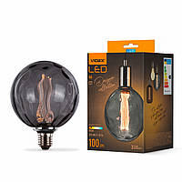 Светодиодная LED лампа сфера 4W E27 G125 дымчатый филамент 1800K Smoke VIDEX Filament VL-DI-G125FC1980S